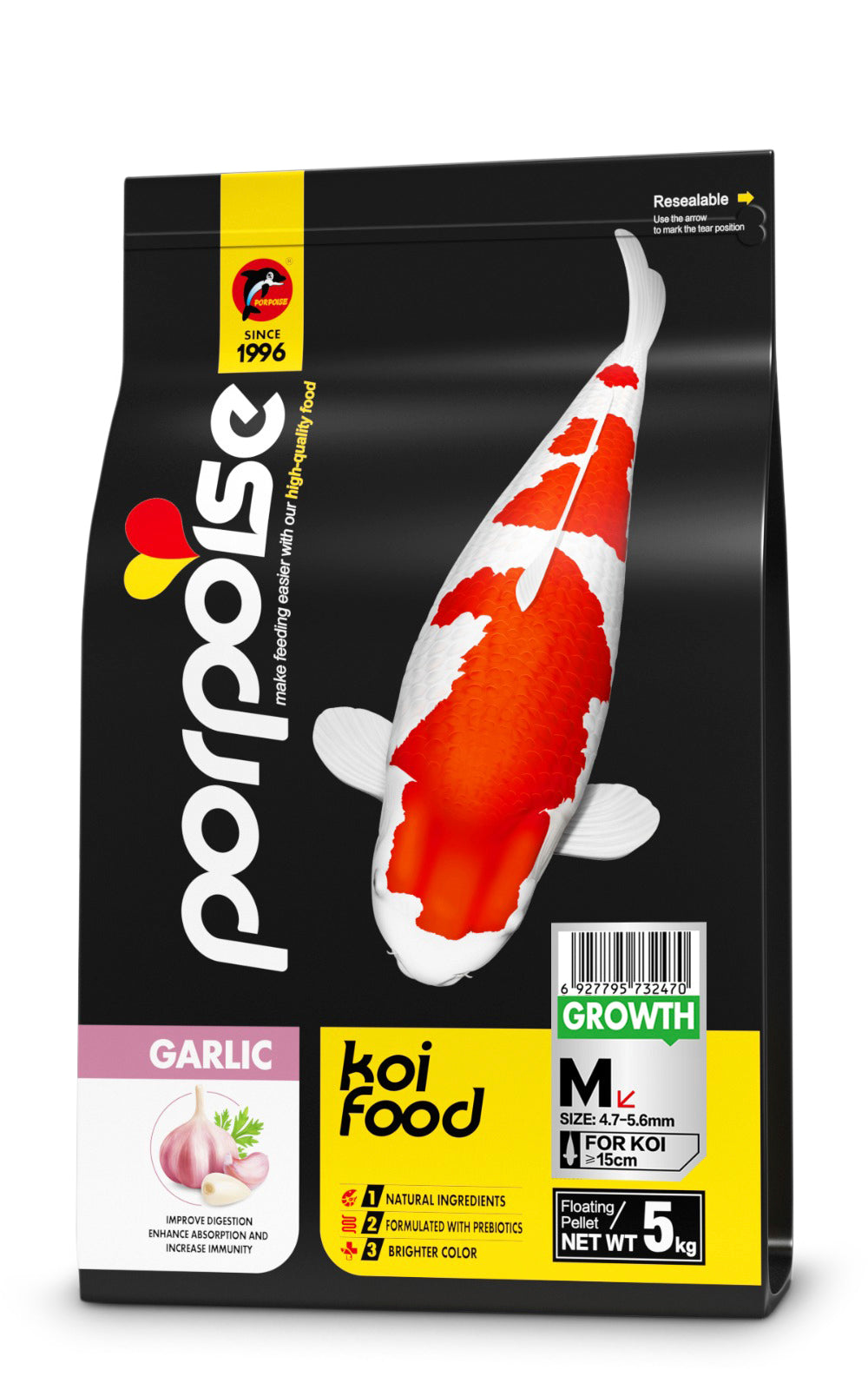 Porpoise Growth Koi Food 5kg
