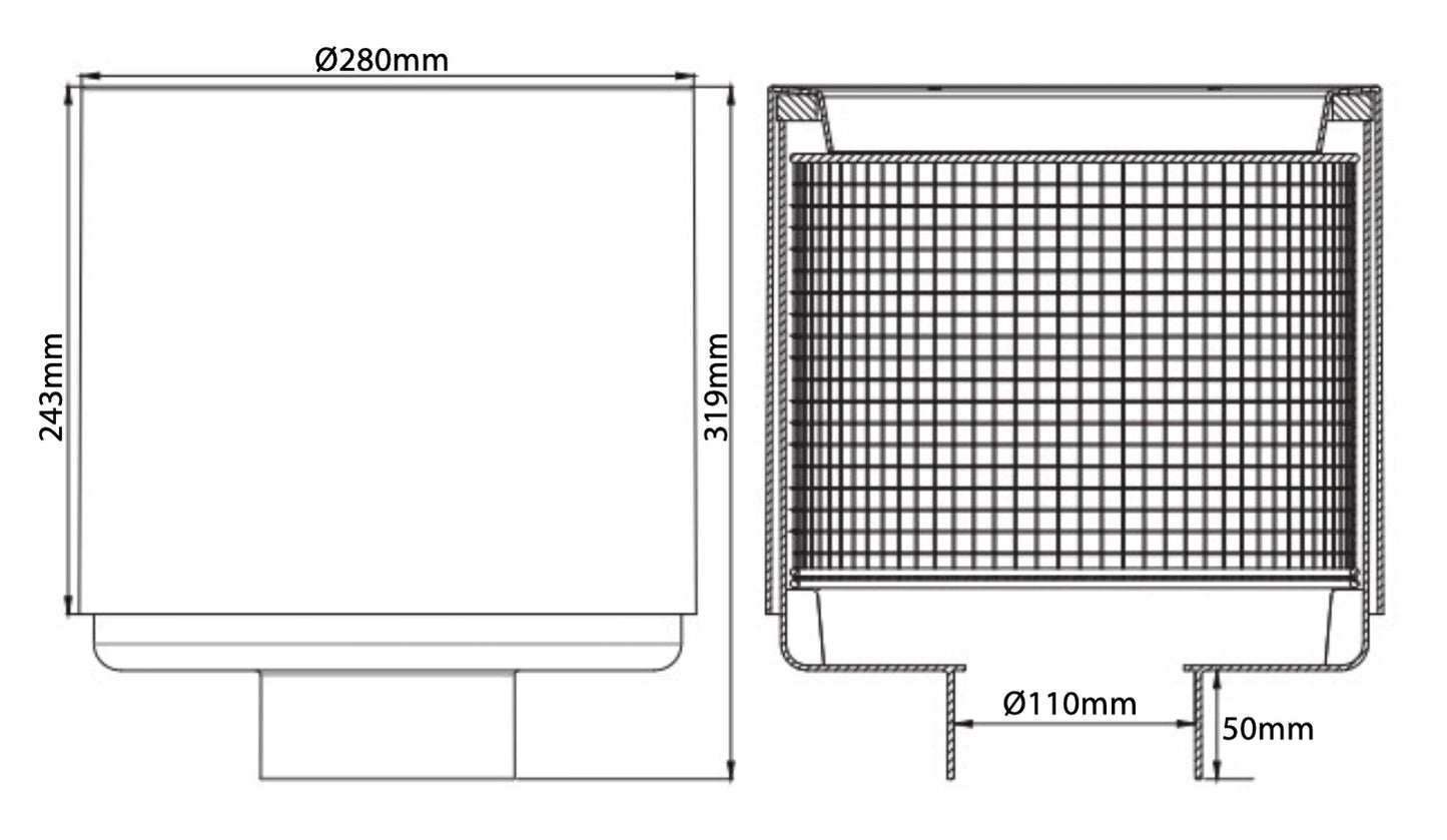 AquaForte 300mm Floating Skimmer